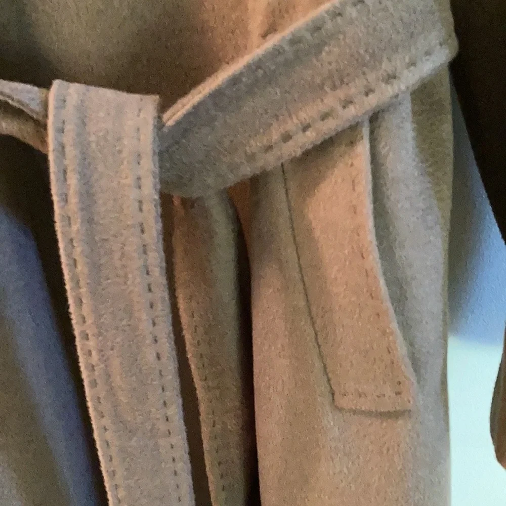 Weekend Max Mara 2  button (side to side)front tie belt/ coat color cocoa - Picture 5 of 16